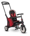 Trojkolka skladacia smarTfold 7v1 500 Stroller Melange smarTrike TouchSteering červená polstrovaná s EVA kolesami od 9 mesiacov ako kočík