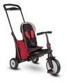 Trojkolka skladacia smarTfold 7v1 500 Stroller Melange smarTrike TouchSteering červená polstrovaná s EVA kolesami od 9 mesiacov ako kočík