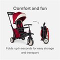 Trojkolka skladacia smarTfold 7v1 500 Stroller Melange smarTrike TouchSteering červená polstrovaná s EVA kolesami od 9 mesiacov ako kočík