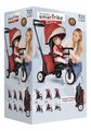 Trojkolka skladacia smarTfold 7v1 500 Stroller Melange smarTrike TouchSteering červená polstrovaná s EVA kolesami od 9 mesiacov ako kočík