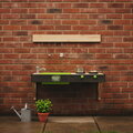 Záhradná kuchynka Yummy 50 Wooden Mud Kitchen Exit Toys s tečúcou vodou v dreze a kuchynským náradím ET51100000