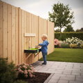 Záhradná kuchynka Yummy 50 Wooden Mud Kitchen Exit Toys s tečúcou vodou v dreze a kuchynským náradím ET51100000