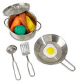 Záhradná kuchynka Yummy 50 Wooden Mud Kitchen Exit Toys s tečúcou vodou v dreze a kuchynským náradím ET51100000