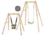 Hojdačka z cyprusového dreva Silvi Swing Exit Toys sedadlo s nastaviteľnou výškou ET51501000