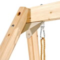 Hojdačka z cyprusového dreva Silvi Swing Exit Toys s upevnením do steny a sedadlo s nastaviteľnou výškou ET51503000