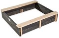 Pieskovisko cédrové s krytom Aksent wooden sandpit Exit Toys objem 45 kg s 2 nádobami s objemom 16 litrov/32 kg
