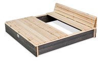 Pieskovisko s lavicami Aksent Wooden Sandpit Exit Toys cyprusové s krytom objem 440 kg 136*132 cm od 3 rokov