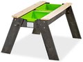 Pieskovisko cédrové stôl na vodu a piesok Aksent sand&water table Exit Toys veľké s krytom objem 32 kg