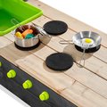 Pieskovisko s kuchynkou s tečúcou vodou Aksent Wooden Sandpit Exit Toys objem 440 kg s kuchynskými doplnkami 200*140 cm od 3 rokov