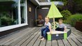 Pieskovisko cédrové loď s kormidlom Aksent Boat Sandpit Exit Toys stožiar s plachtou a úložným priestorom 190*90 cm