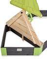 Pieskovisko cédrové loď s kormidlom Aksent Boat Sandpit Exit Toys stožiar s plachtou a úložným priestorom 190*90 cm