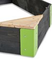 Pieskovisko cédrové loď s kormidlom Aksent Boat Sandpit Exit Toys stožiar s plachtou a úložným priestorom 190*90 cm