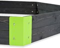 Pieskovisko cédrové Hexagón Aksent Hexagonal Sandpit Exit Toys stredné s 3 sedadlami 160*140 cm