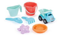 Vozík na ťahanie s vedro setom Summer Trolley Beach Écoiffier a stavebným autíčkom od 18 mes