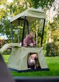 Hracia veža multifunkčná so stanom a pieskoviskom Ivy play tower Exit Toys s kovovou konštrukciou a šmykľavkou