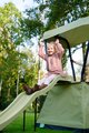 Hracia veža multifunkčná s 2 hojdačkami Ivy play tower double swing Exit Toys so stanom pieskoviskom a šmykľavkou kovová konštrukcia