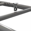 Multifunkčné fitness centrum GetSet Monkeybar MB110 Wall Mount Grey Exit Toys oceľová konštrukcia s hojdačkou a sieťou na šplhanie s upevnením na sten