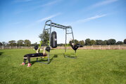 Multifunkčné fitness centrum GetSet Monkeybar MB200 Black Exit Toys rozšíriteľné s oceľovou konštrukciou ET54200050