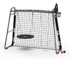 Multifunkčné fitness centrum s futbalovou sieťou GetSet Monkeybar MB205 Grey Exit Toys rozšíriteľná s hojdačkami a basketbalovým košom oceľová konštru