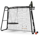 Multifunkčné fitness centrum s futbalovou sieťou GetSet Monkeybar MB205 Black Exit Toys rozšíriteľná s hojdačkami a basketbalovým košom oceľová konštr