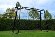 Multifunkčné fitness centrum s futbalovou sieťou GetSet Monkeybar MB205 Black Exit Toys expandable with swings and basketball hoop, steel construction