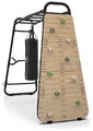 Multifunkčné fitness centrum GetSet Monkeybar MB220 Black Exit Toys rozšíriteľné s gymnastickými kruhmi boxovacím vrecom lezeckou stenou a bradlami