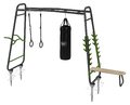 Multifunkčné fitness centrum GetSet Monkeybar MB230 Exit Toys rozšíriteľné s gymnastickými kruhmi boxovacím vrecom bradlami a benchpress lavičkou