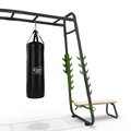 Multifunkčné fitness centrum GetSet Monkeybar MB230 Exit Toys rozšíriteľné s gymnastickými kruhmi boxovacím vrecom bradlami a benchpress lavičkou