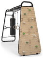Multifunkčné fitness centrum GetSet Monkeybar MB320 Black Exit Toys rozšíriteľné s gymnastickými kruhmi boxovacím vrecom lezeckou stenou hojdačkou a b