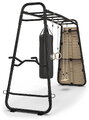 Multifunkčné fitness centrum GetSet Monkeybar MB320 Black Exit Toys rozšíriteľné s gymnastickými kruhmi boxovacím vrecom lezeckou stenou hojdačkou a b