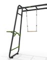 Multifunkčné fitness centrum GetSet Monkeybar MB330 Exit Toys rozšíriteľné s gymnastickými kruhmi boxovacím vrecom bradlami hrazdou a benchpress lavič