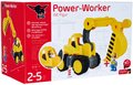 Bager Power Worker Digger + Figurine BIG pracovný stroj 67 cm s gumenými kolesami od 2 rokov