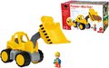 Nakladač Power Worker Wheel Loader + Figurine BIG pracovný stroj 47 cm - gumene kolesa od 2 rokov