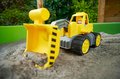 Nakladač Power Worker Wheel Loader + Figurine BIG pracovný stroj 47 cm - gumene kolesa od 2 rokov