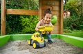 Nakladač Power Worker Wheel Loader + Figurine BIG pracovný stroj 47 cm - gumené kolesá od 2 rokov