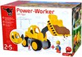 Nakladač Power Worker Wheel Loader + Figurine BIG pracovný stroj 47 cm - gumene kolesa od 2 rokov