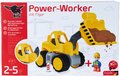 Nakladač Power Worker Wheel Loader + Figurine BIG pracovný stroj 47 cm - gumené kolesá od 2 rokov