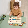 Drevené vkladacie puzzle Vozidlá Vehicles Eichhorn 9 dielikov so základňou od 12 mes