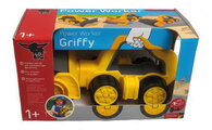 Cestný valec s rukoväťou Power Worker Griffy Bulldozer BIG pracovný stroj 25 cm s gumenými kolesami od 12 mes BIG54852