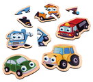 Drevené puzzle autíčka Puzzle Vehicles Eichhorn 5 modelov s 2-6 dielikmi od 24 mes