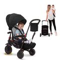 Trojkolka skladacia smarTfold 700 Black 8v1 smarTrike čierna s otočným sklápateľným sedadlom TouchSteering s EVA kolesami od 6 mes