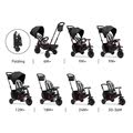 Trojkolka skladacia smarTfold 700 Black 8v1 smarTrike čierna s otočným sklápateľným sedadlom TouchSteering s EVA kolesami od 6 mes