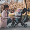 Trojkolka a kočík skladacia STR7 Urban 7v1 smarTrike čierna so sklápateľným sedadlom TouchSteering s EVA kolesami od 6 mes
