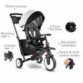 Trojkolka skladacia smarTfold 700S Warm Grey 7v1 smarTrike šedo-béžová so sklápateľným sedadlom TouchSteering s EVA kolesami od 6 mes