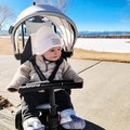 Trojkolka a kočík skladacia STR7J Warm Grey 7v1 smarTrike šedá so sklápateľným sedadlom Touch Steering s EVA kolesami od 6 mes