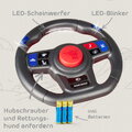 Interaktívny volant s modrými LED svetlami Rescue Sound Wheel BIG s klaksónom 8 zvukov k odrážadlám Classic&Next&Neo a traktorom BIG od 12 mes