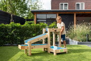 Vodná dráha s priehradou a vodopádom AquaFlow Water Track 200 Exit Toys s nastaviteľnou výškou a ručná pumpa s nádržou ET55502000