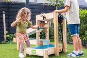 Vodná dráha s priehradou a vodopádom AquaFlow Water Track 200 Exit Toys s nastaviteľnou výškou a ručná pumpa s nádržou ET55502000