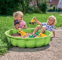Pieskovisko dvojdielne Mušľa Watershell Green BIG objem 2*20 kg na vodu a piesok 74*88*21 cm zelené od 18 mes