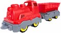 Nákladný vlak Mini Train With Wagon Power Worker BIG s vyklápateľným vozňom dĺžka 45 cm červený od 24 mes